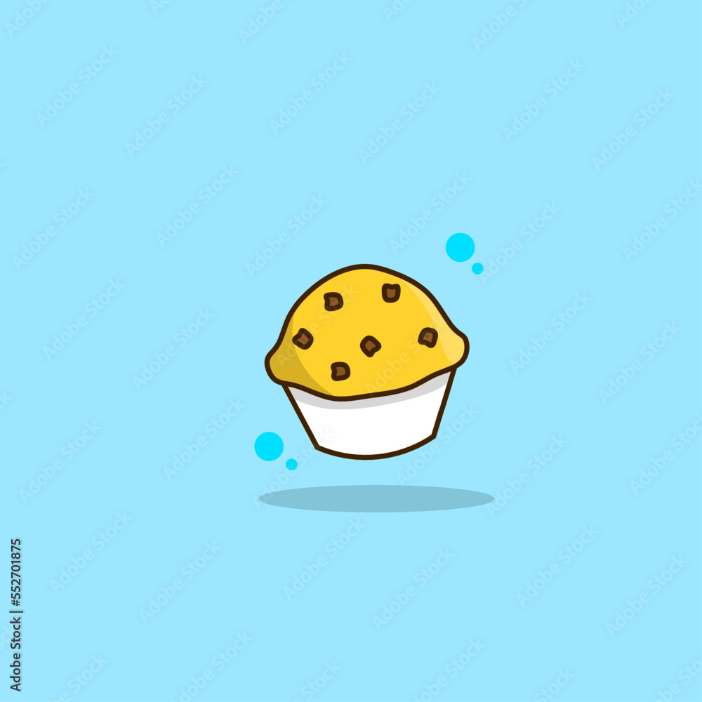 illustration vector graphic of muffin perfect for logo, icon, design, poster, flyer and advertisement illustration vector graphic of muffin perfect for logo, icon, design, poster, flyer and advertisement