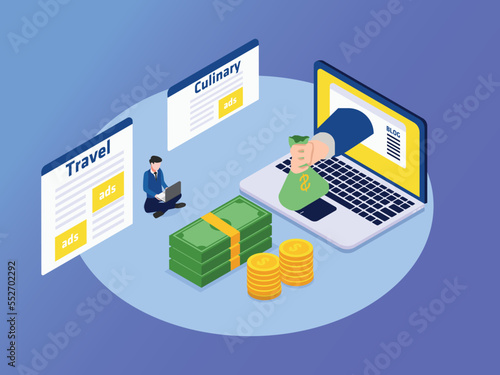 Blogger make money by writing online