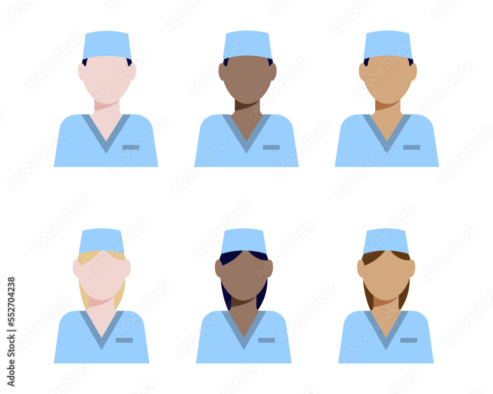 Doctor icon in uniform. Flat style male. Vector illustration. Doctor icon in uniform. Flat style male. Vector illustration.