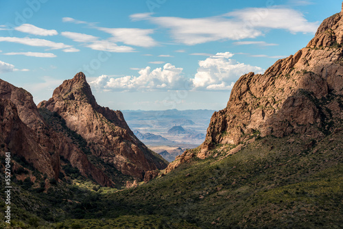 Scenic mountain landscape in Big Bend National Park