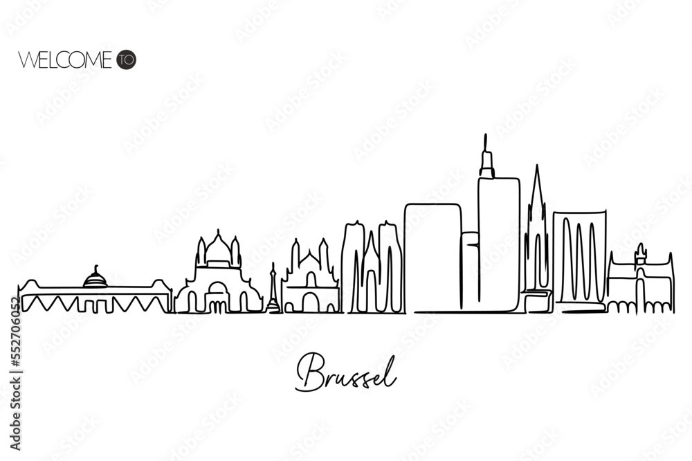 World Famous tourism destination. Simple hand drawn style design for travel and tourism promotion campaign