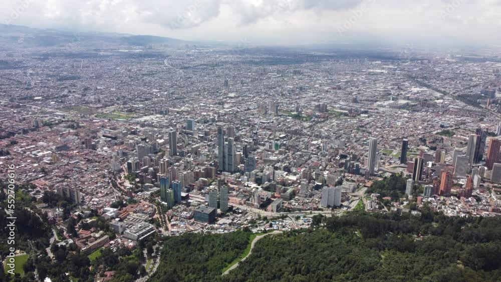 aerial images of Bogota from the eastern hills aerial images of Bogota from the eastern hills