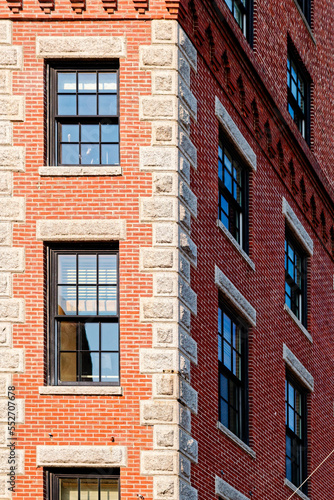 Quoin on Brick Building in Portland Maine