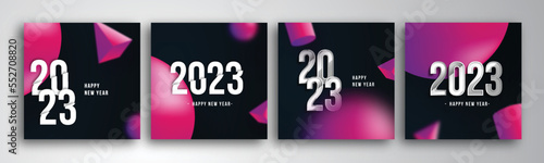 2023 new year social media post template