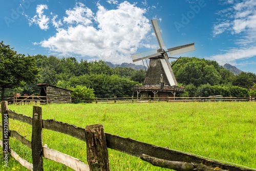Beautiful antique windmill in Lower Saxony in Germany © imagoDens