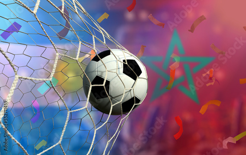 Football Cup competition between the national Argentine and national Morocco.