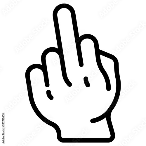 insult gesture icon