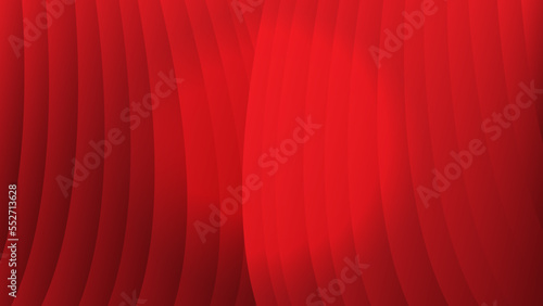 Red curtain with a spotlight in the center. Theatrical illustration with the beginning of the performance. Stock vector illustration of wavy red fabric.