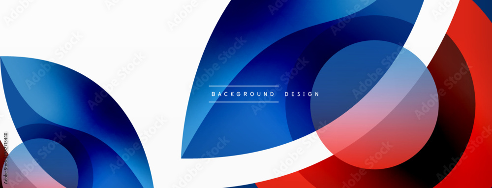 Abstract background with color geometric shapes. Beautiful minimal backdrop with round shapes circles and lines. Geometrical design. Vector illustration Abstract background with color geometric shapes. Beautiful minimal backdrop with round shapes circles and lines. Geometrical design. Vector illustration
