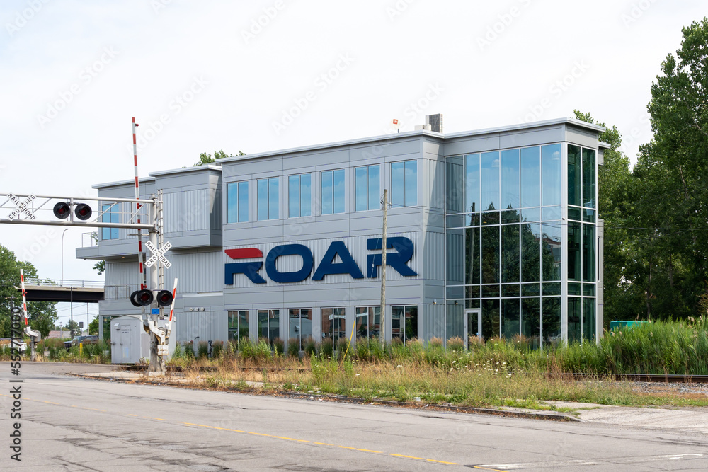 Buffalo, New York, USA July 23, 2022 ROAR Logistics headquarters in