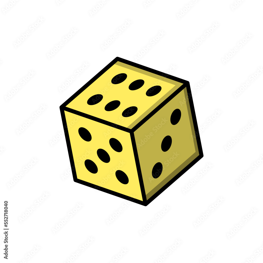 Dice icon vector design templates Dice icon vector design templates