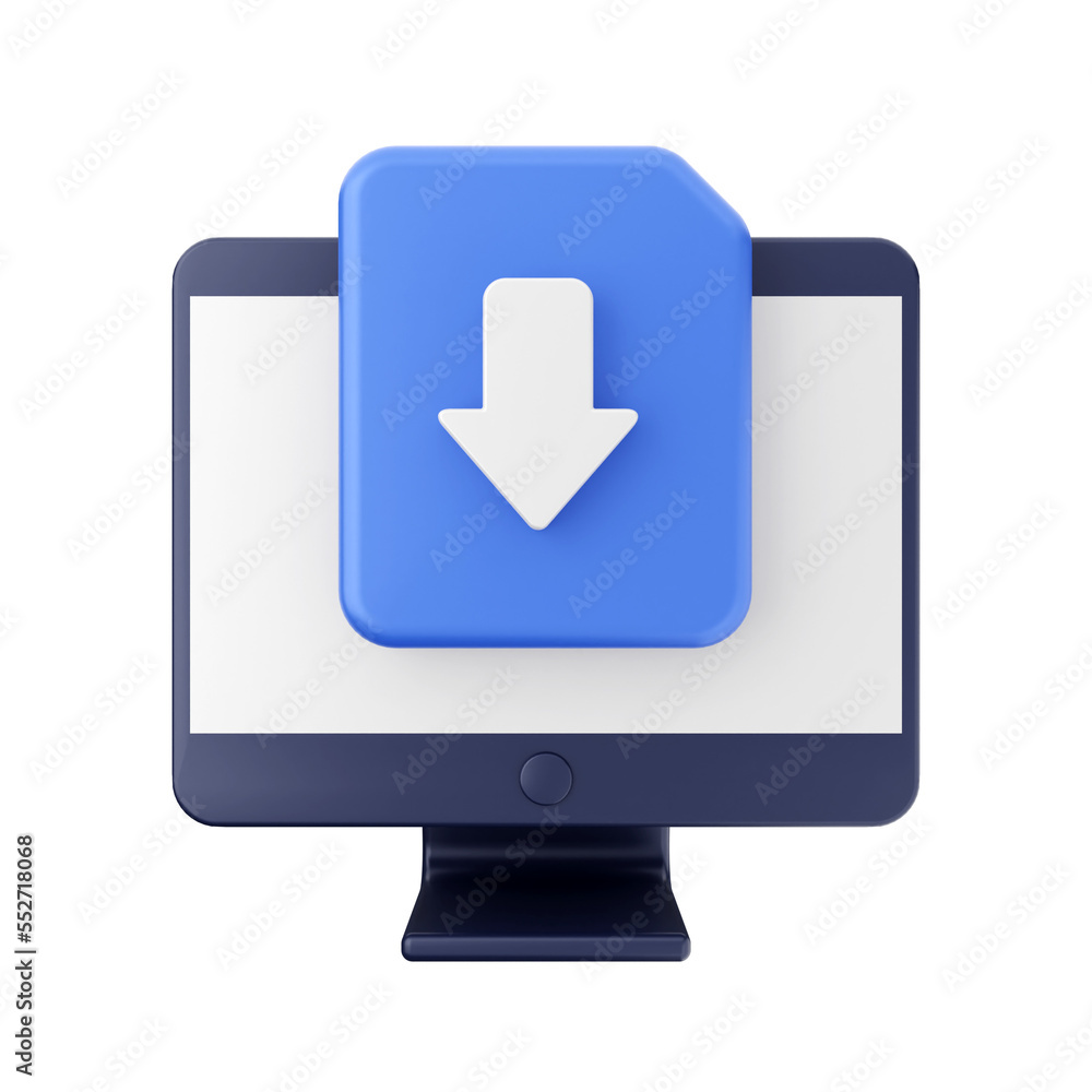 download file data 3d render icon illustration download file data 3d render icon illustration