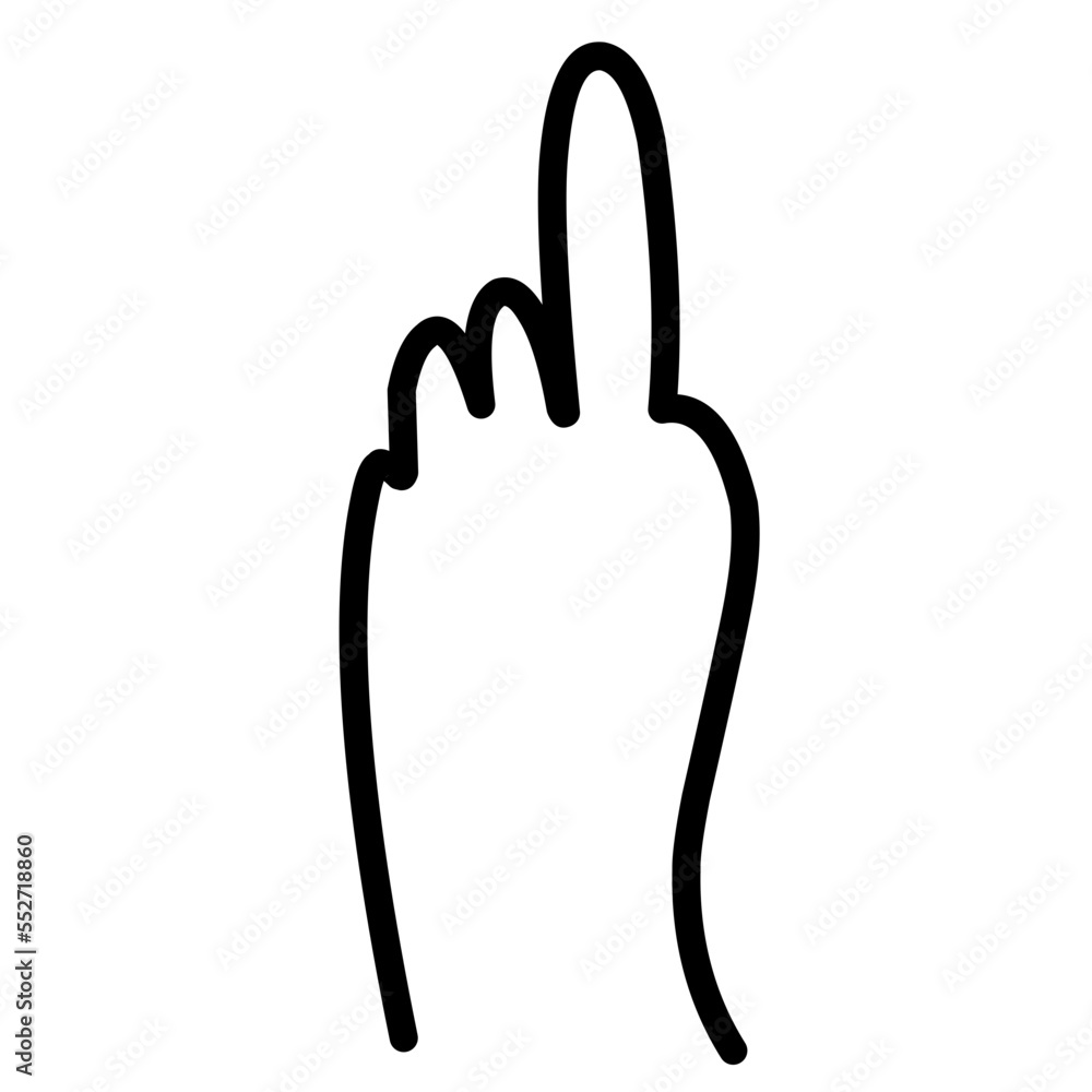 Obraz premium Human hand gesture doodle