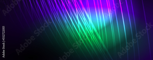 Light beams  neon lines abstract background. Vector Illustration For Wallpaper  Banner  Background  Card  Book Illustration  landing page
