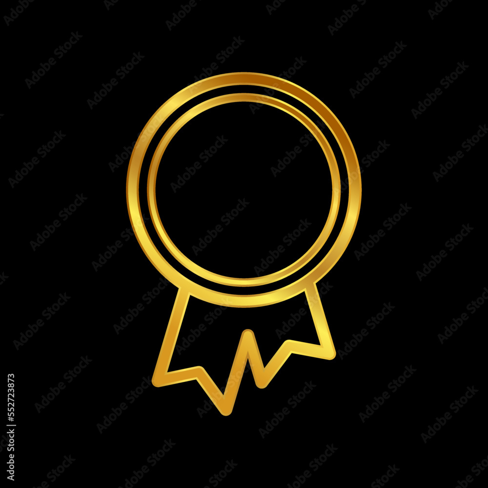 gold medal vector icon in trendy flat design gold medal vector icon in trendy flat design