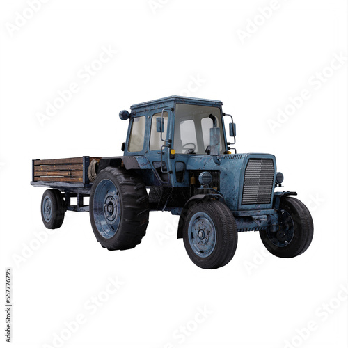 farming Tractor isolated