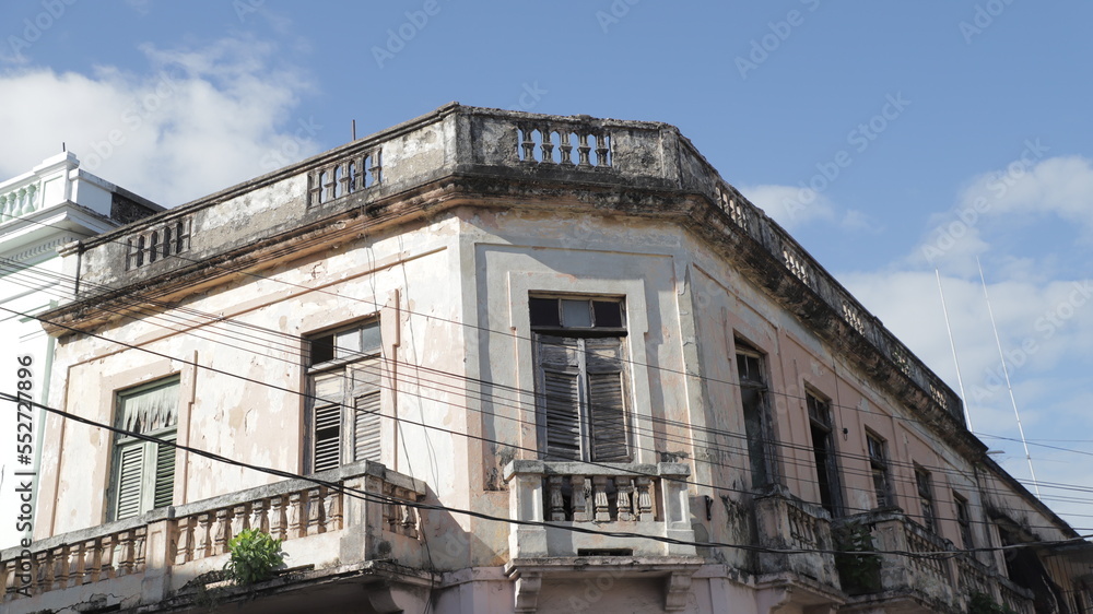 Estructura colonial histórica de la zona colonial en Santo Domingo.

