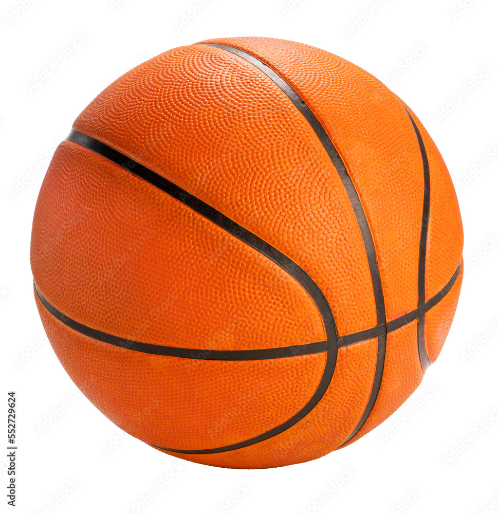 Basketball sport equipment on white backgroung PNG File.