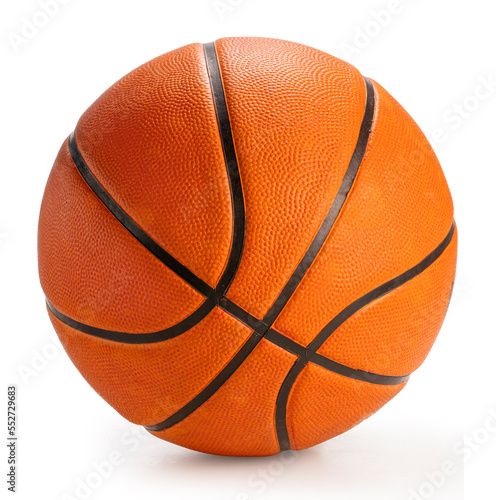 Basketball sport equipment isolate on white backgroung with clipping path. © Juraiwan