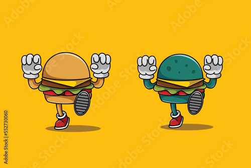 Zombie Burger vector illustration