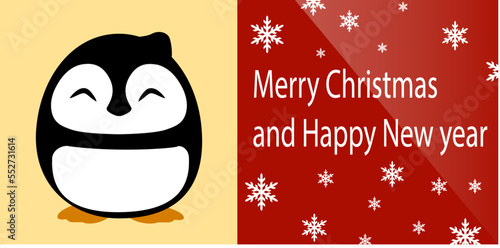 Merry Christmas and Happy new year envelope