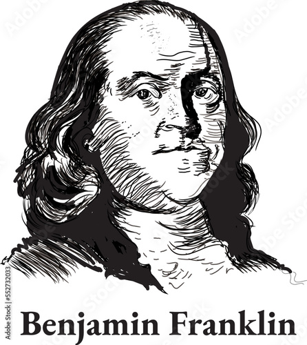 Benjamin Franklin vector illustration 