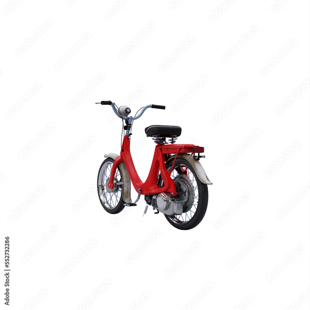 Fototapeta premium vintage red motorcycle