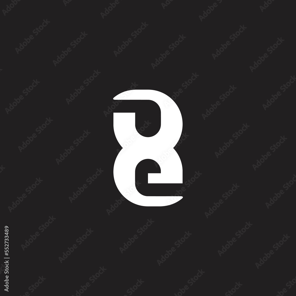 letter 8e simple design symbol logo vector letter 8e simple design symbol logo vector