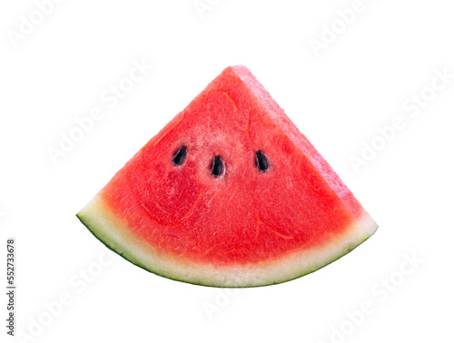closeup of some pieces of refreshing watermelon on transparent png