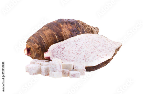 фотографія taro sliced isolated on transparent png
