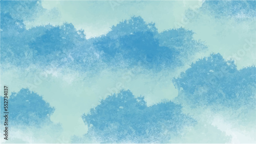 Abstract blue watercolor background for your design, watercolor background concept, vector.