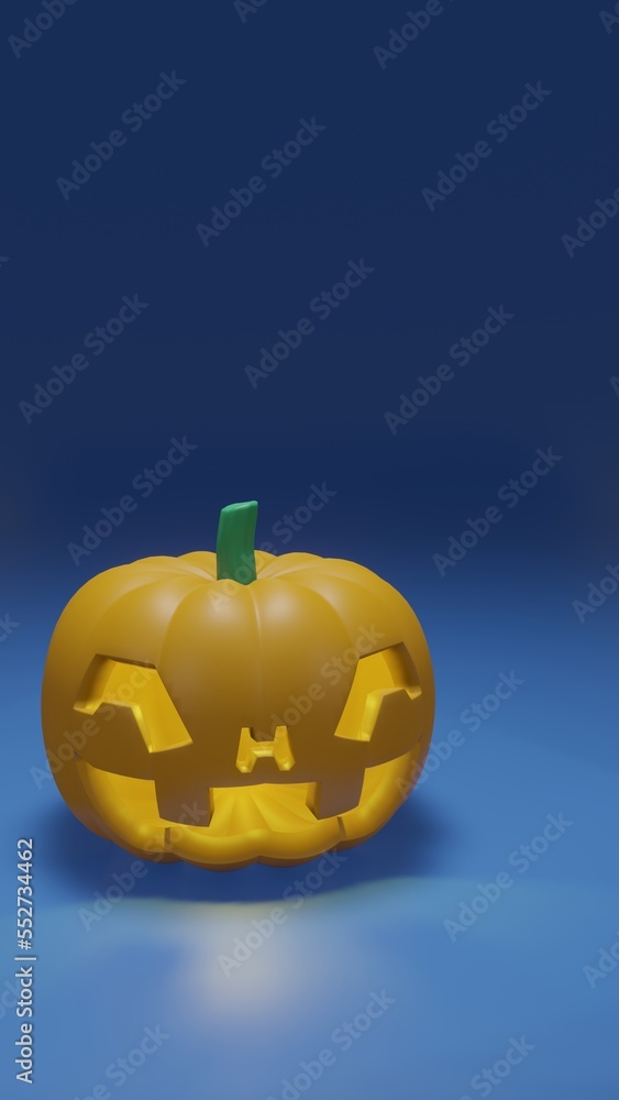 Hello Pumpkin Blue - Vertical View Hello Pumpkin Blue - Vertical View