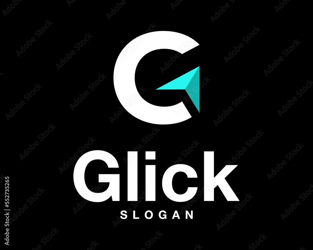 Letter G Monogram Arrow Cursor Direction Pointer Forward Right Up Simple Modern Vector Logo Design Letter G Monogram Arrow Cursor Direction Pointer Forward Right Up Simple Modern Vector Logo Design