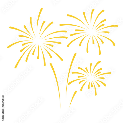 Fireworks and confetti vect...