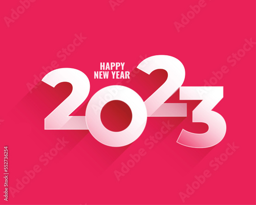 2023 text for new year holiday background vector illustration