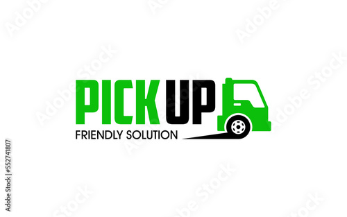 Illustration vector graphic of pick-up junk removal solution services logo design template.