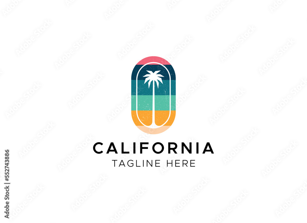 California vector illustration, for logo print and other uses. California vector illustration, for logo print and other uses.