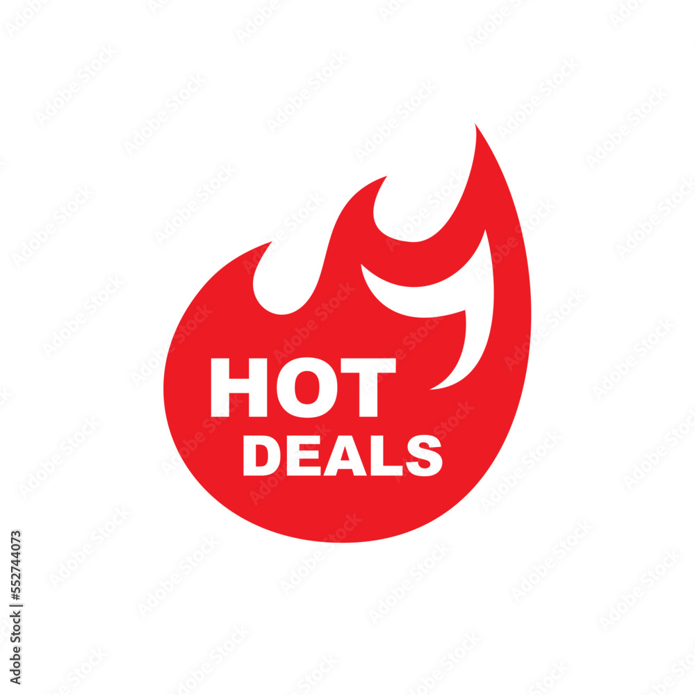 Hot deal vector. Hot deal symbol Hot deal vector. Hot deal symbol