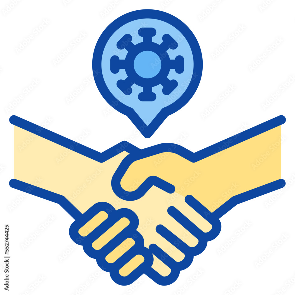 handshake two tone icon