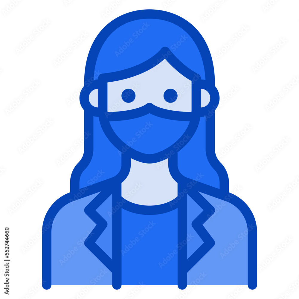 mask blue icon