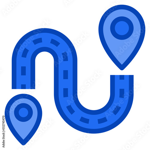 destination blue icon