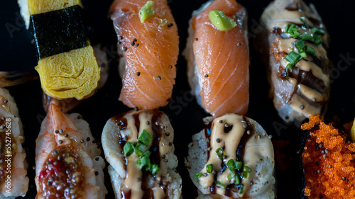 Photography Chef cooking sushi in the kitchen
