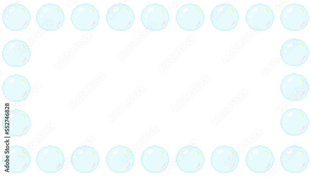 Pixel Art Soap Bubble Frames Pixel Art Soap Bubble Frames
