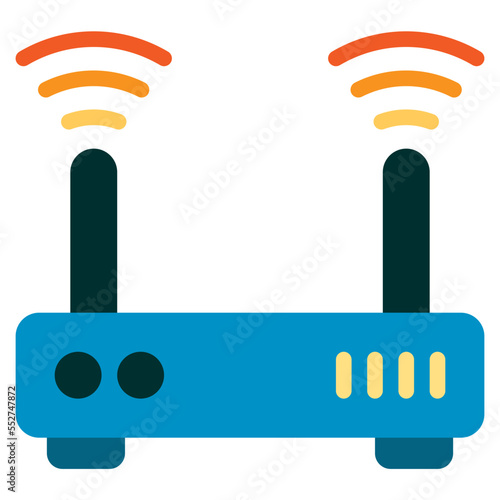wifi rounter flat icon