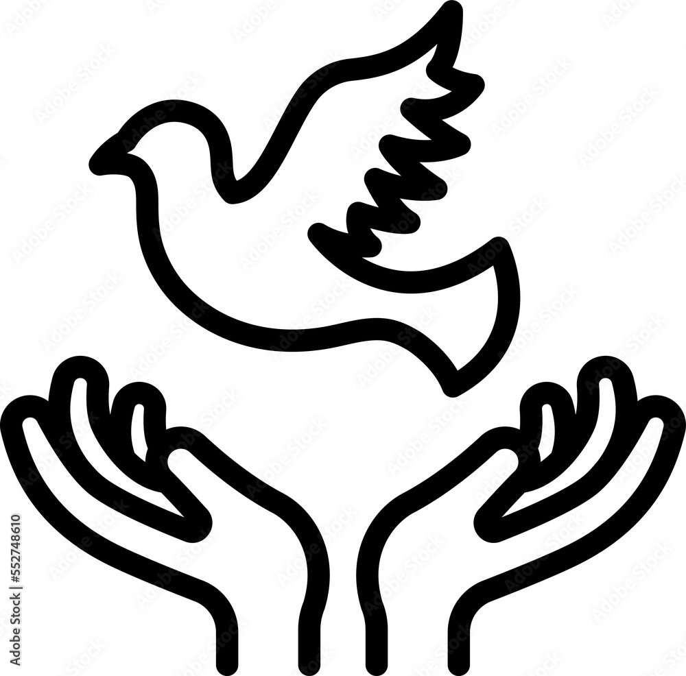Fototapeta premium Set the bird free, Liberty symbolic.
