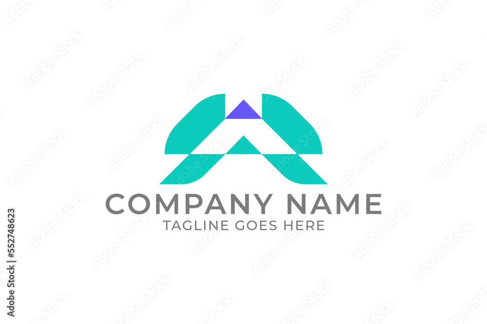 Unique letter a logo design, modern letter a logo design
