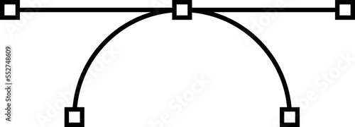 Illustration graphic of Line Pen Tool Element. Perfect for banner, social media, etc.	