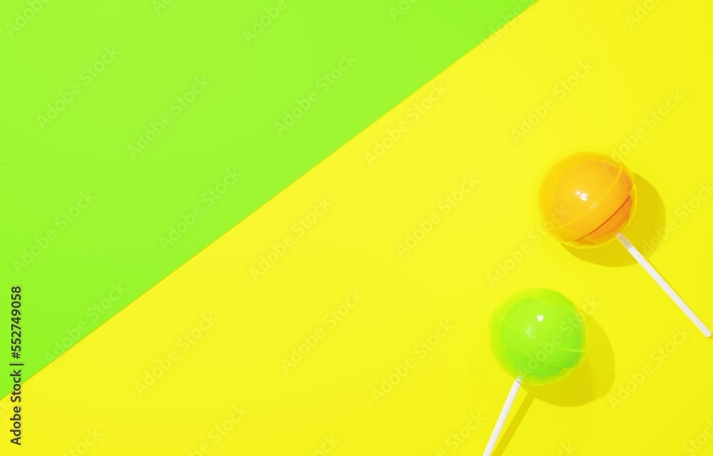 3D素材_ペロペロキャンディー 3D素材_ペロペロキャンディー