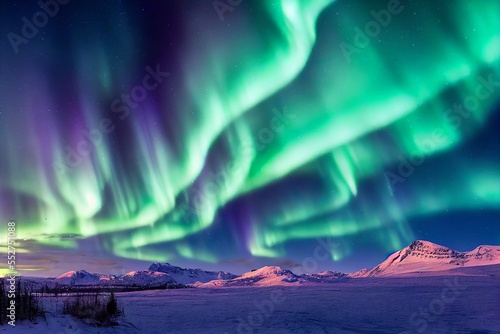 Northen lights, aurora borealis photo