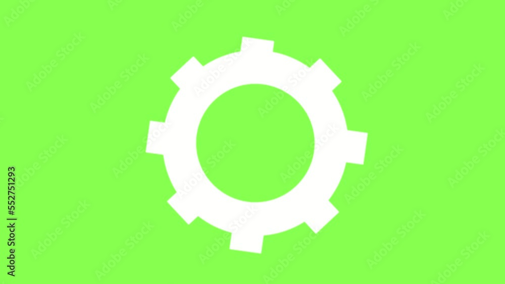 Rotating gear, mechanism, engineering. Logo on green chroma key background video 4k looped new Rotating gear, mechanism, engineering. Logo on green chroma key background video 4k looped new